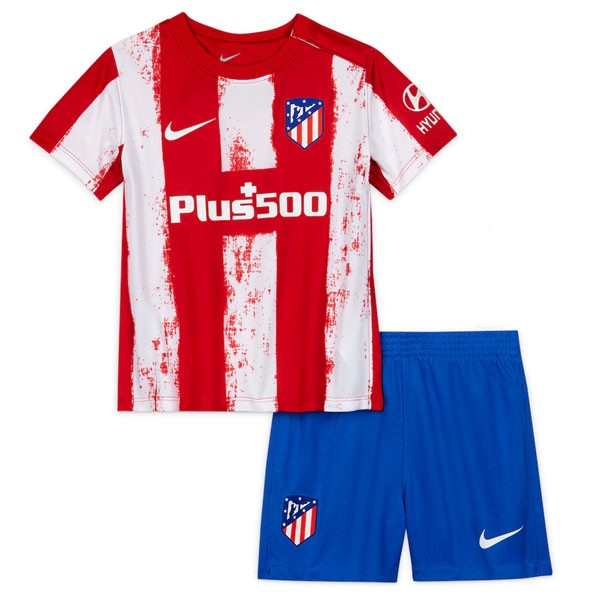 Heimtrikot Atlético Madrid Kinder 2021-2022 Günstige Fußballtrikots